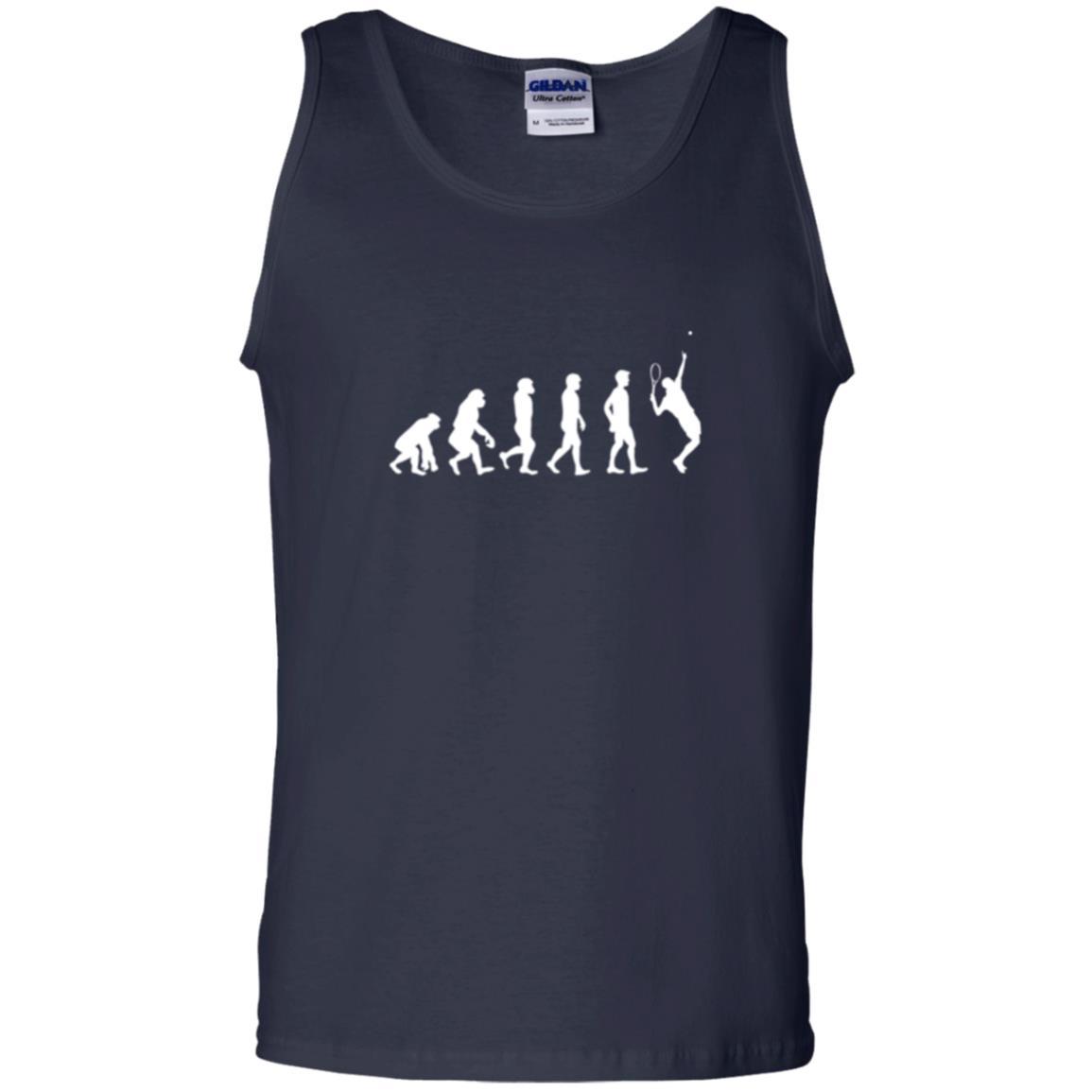 Evolution Of Tennis Player T-shirt Navy