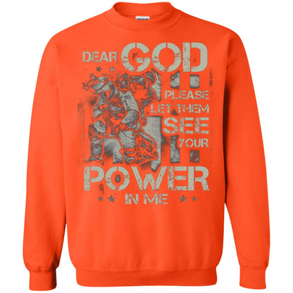 Dear God Please Let Them See Yuor Future In Me Military Shirt Orange