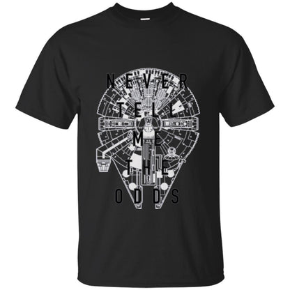 Film T-shirt Falcon Never Tell Me The Odds T-shirt Black