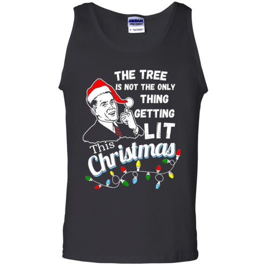 Christmas T-shirt The Tree Isn_t The Only Thing Getting Lit This Christmas Black