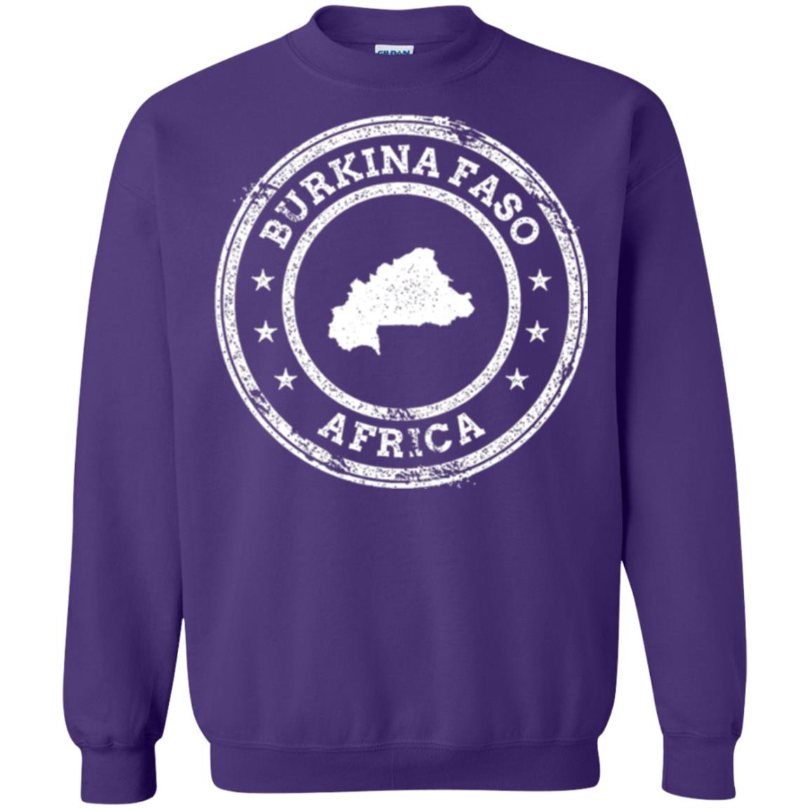 Burkina Faso Africa Passport Stamp T-shirt Purple