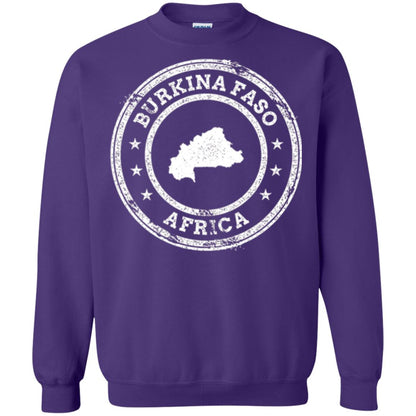 Burkina Faso Africa Passport Stamp T-shirt Purple