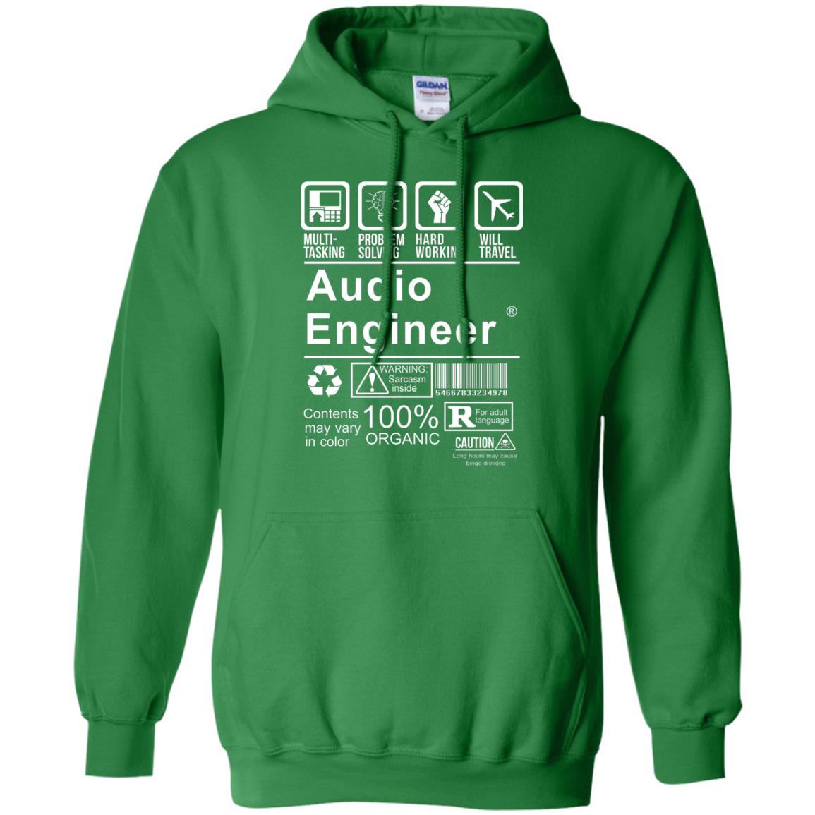 Audio Engineer Shirt Multi Tasking Problem Solving Irish Green