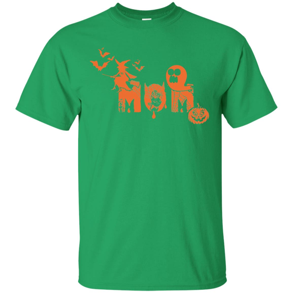 Halloween Pumpkin Mom Mommy Mother Family Shirt Irish Green