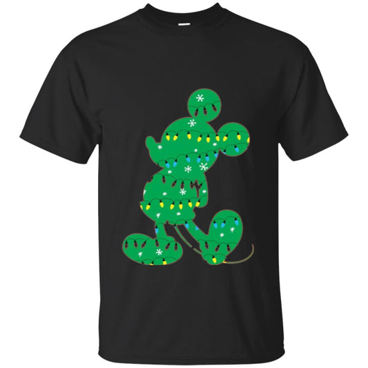Disney Mickey Mouse Christmas Lights T-shirt Black