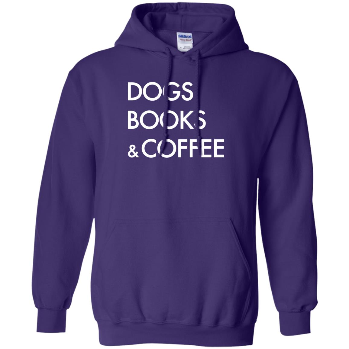 Dog Book And Coffee Shirt Purple