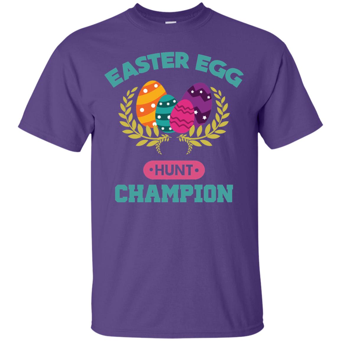 Easter Egg Hunt Champion Easter Day T-shirt Purple