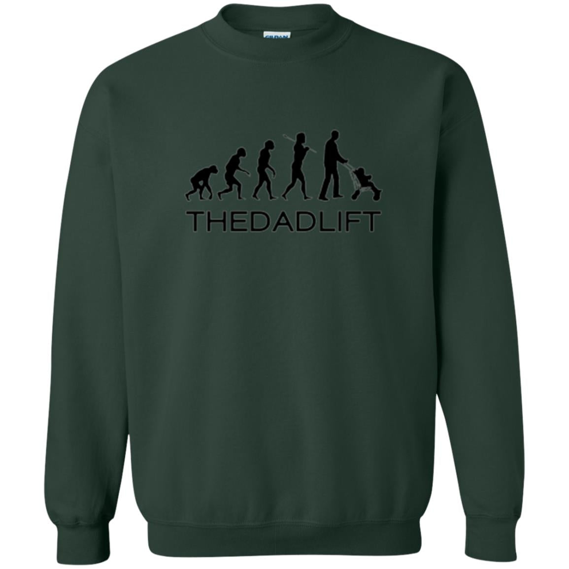 The Evolution Of Man T-shirt Thedadlift Forest Green