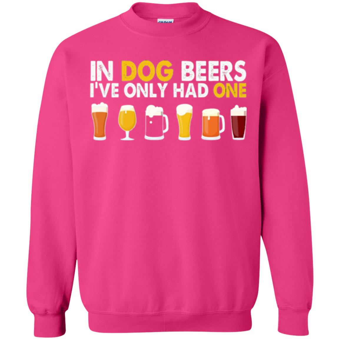 Beer T-shirt In Dog Beers I_ve Only Had One Heliconia