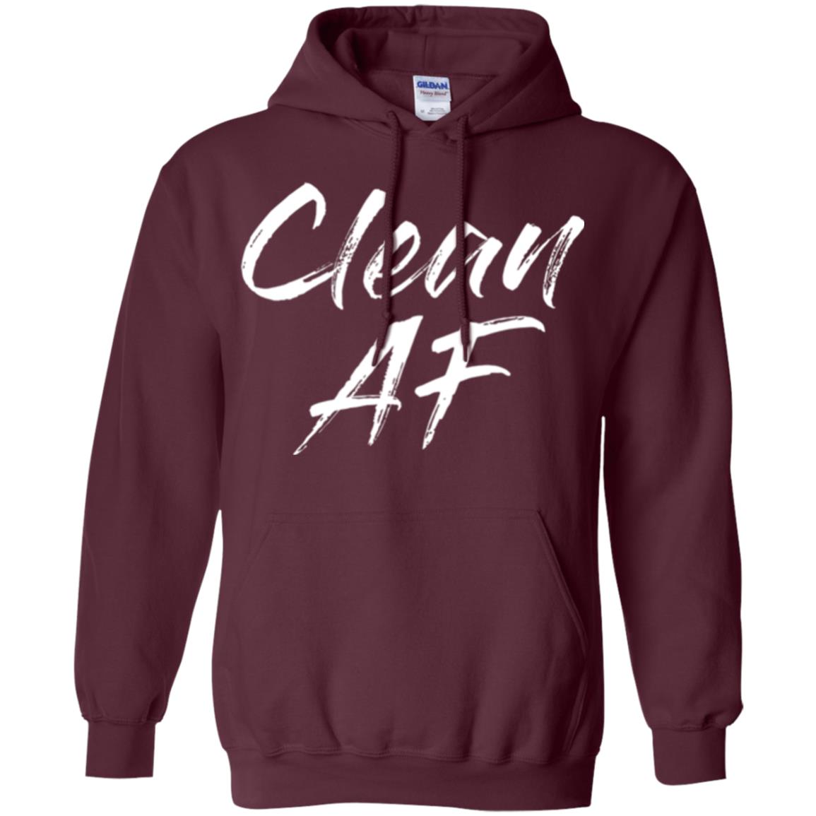 Clean Af T-shirt Maroon