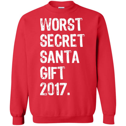 Christmas T-shirt Worst Secret Santa Gift 2017 Red