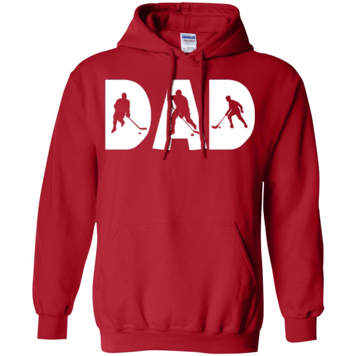 Daddy T-shirt Hockey Lover Red
