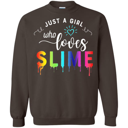 Slime Lover T-shirt Just A Girl Who Loves Slime Dark Chocolate