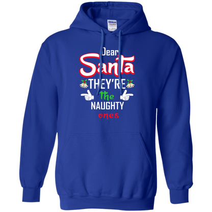 Christmas T-Shirt Dear Santa They're The Naughty Ones Royal