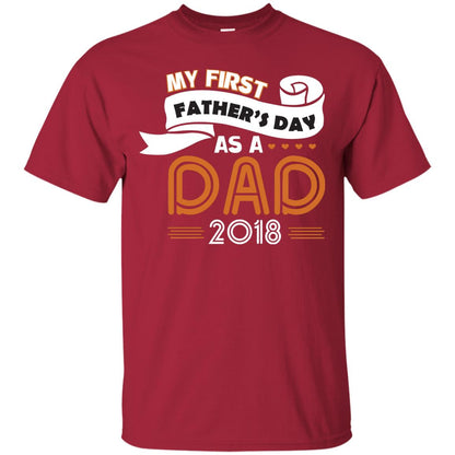 My First Father_s Day As A Dad 2018 Daddy Shirt Cardinal