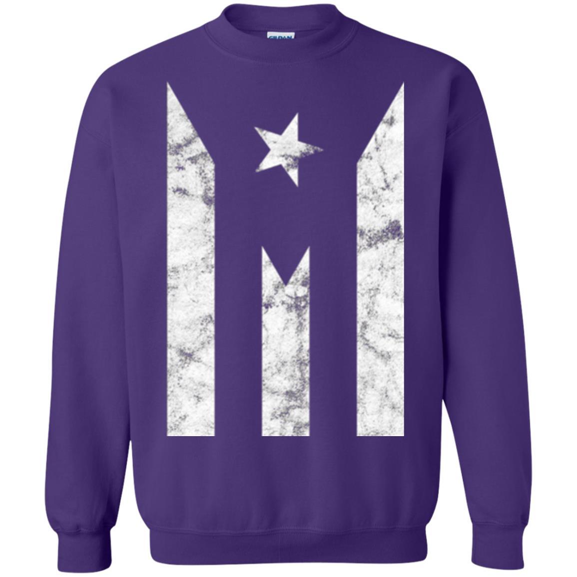 Boricua T-shirt Puerto Rico Black Flag T-shirt Purple