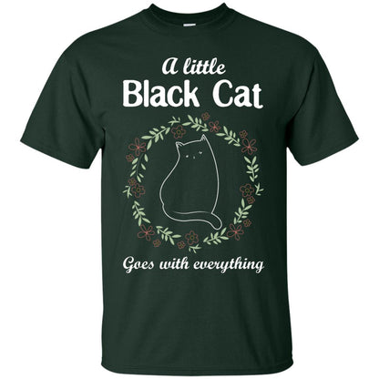 A Little Black Cat Goes With Everything Shirt Forest