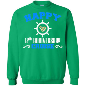 12th Anniversary T-shirt For Cruise Lover Gift For Couple