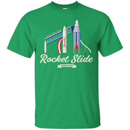 I Survived The Rocket Slide T-shirt Irish Green