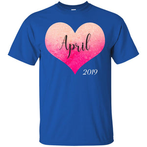 Pregnancy Reveal Announcement Party April 2019 ShirtG200 Gildan Ultra Cotton T-Shirt