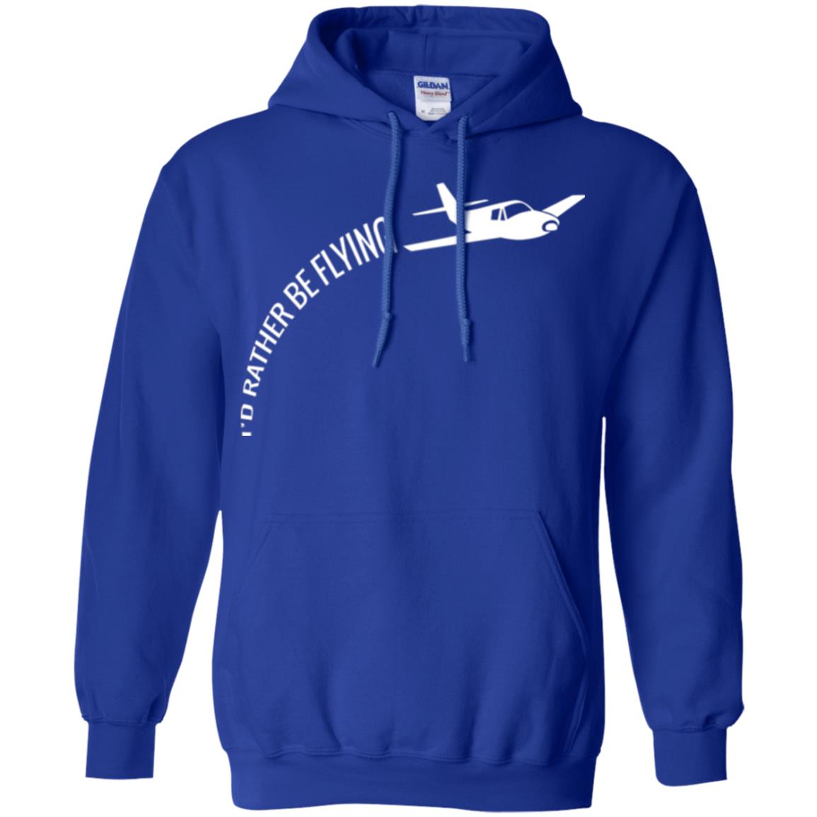 Airplane Pilot T-shirt I_d Rather Be Flying Royal