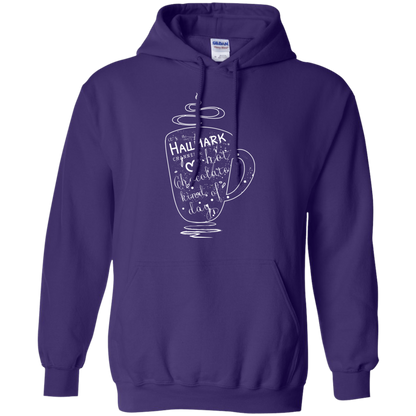 Christmas T-shirt It's A Hallmark Hot Chocolate Kind Of Day Purple