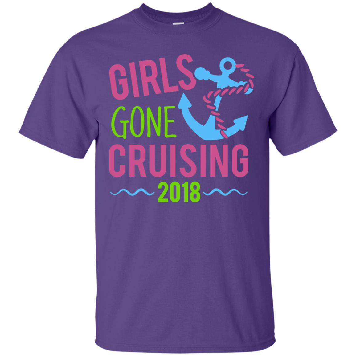Girls Gone Cruising Girls Trip Cruise T-shirt Purple