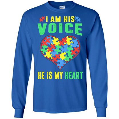 Autism Awareness Shirt He Is My Heart Royal
