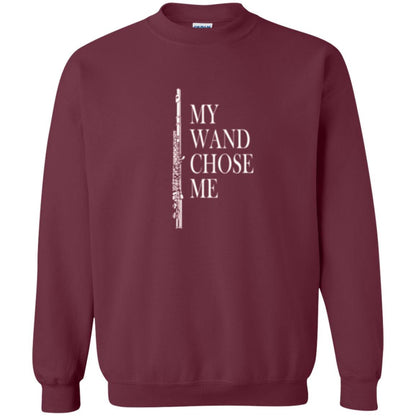 Flute Lover T-shirt My Wand Chose Me Maroon