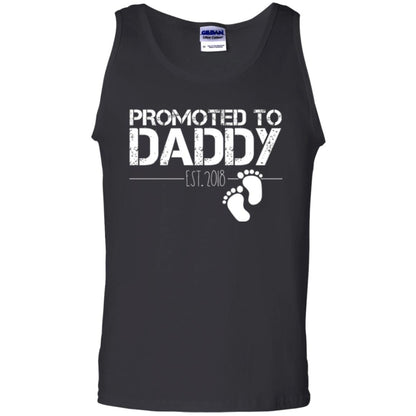 Daddy T-shirt Promoted To Daddy Est 2018 Black