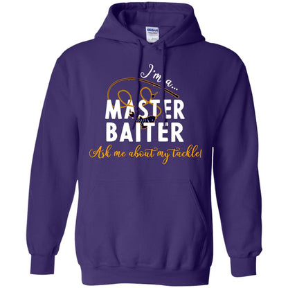 I'm A Master Baiter Ask Me About My Tackle Fishing Shirt For Mens Or Womnes Purple