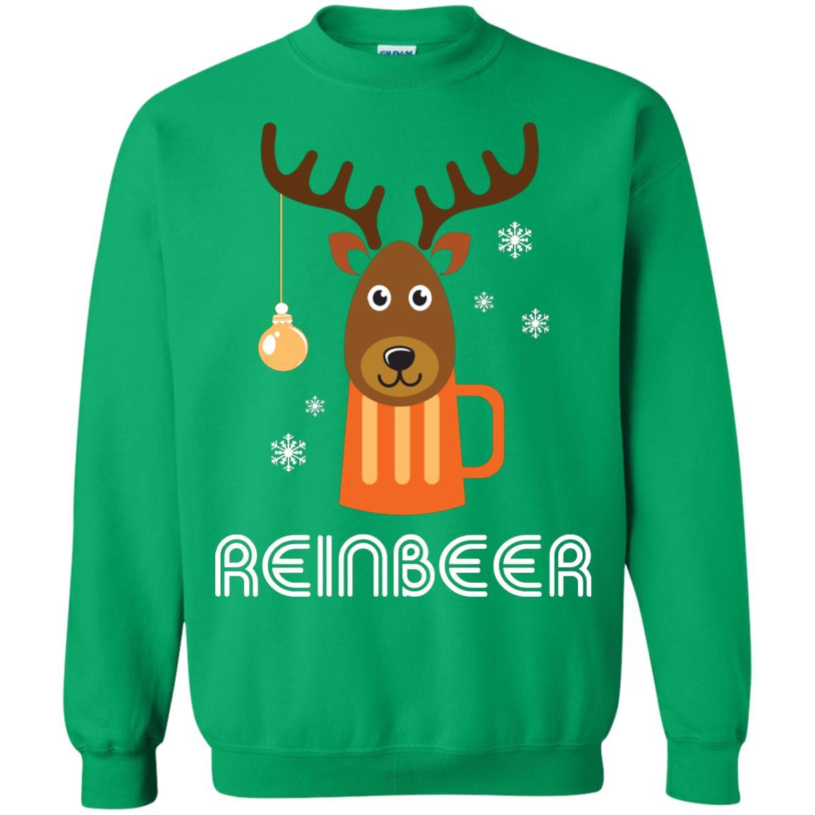 Christmas T-shirt Reinbeer Irish Green