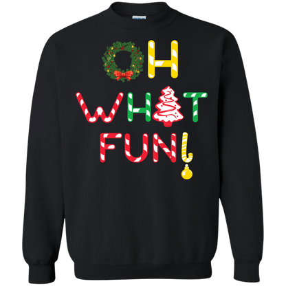 Christmas T-shirt Oh What Fun Black