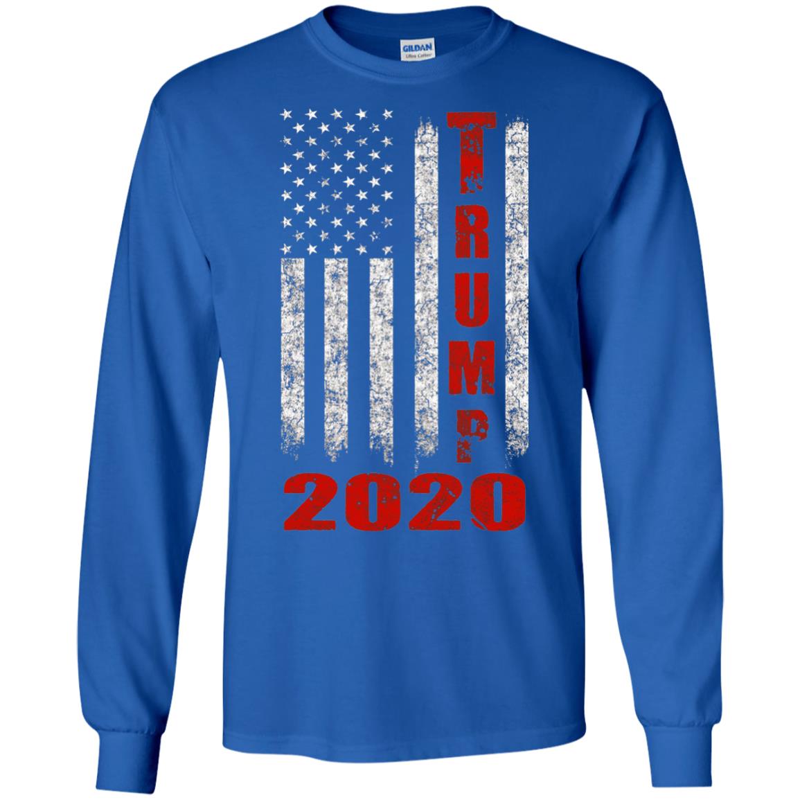 American Flag Vintage Design Trump 2020 T-shirt Royal