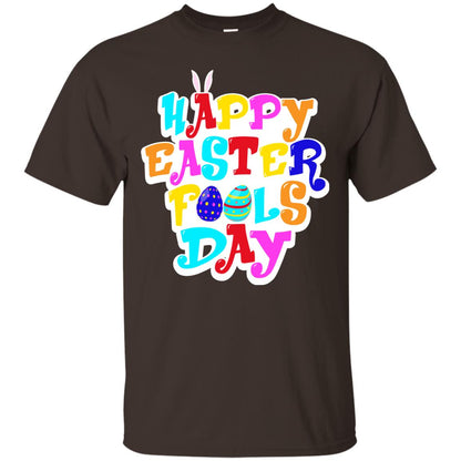 Happy Easter Fools Day T-shirt Dark Chocolate