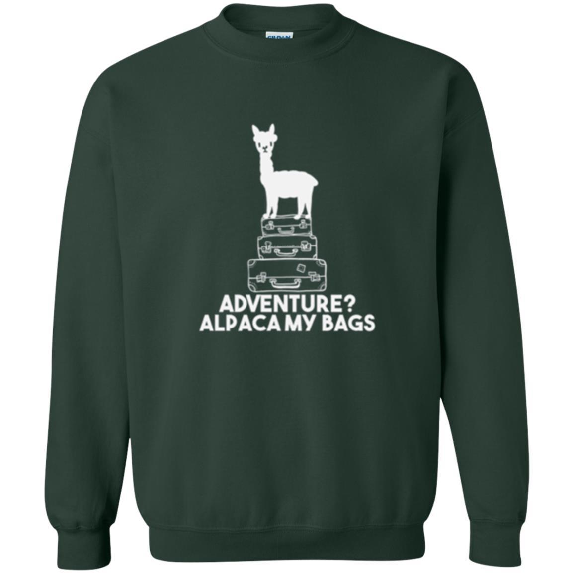 Alpaca Lover T-shirt Adventure Alpacamy My Bags Forest Green