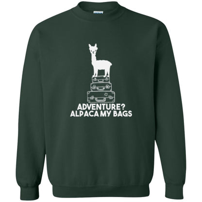 Alpaca Lover T-shirt Adventure Alpacamy My Bags Forest Green
