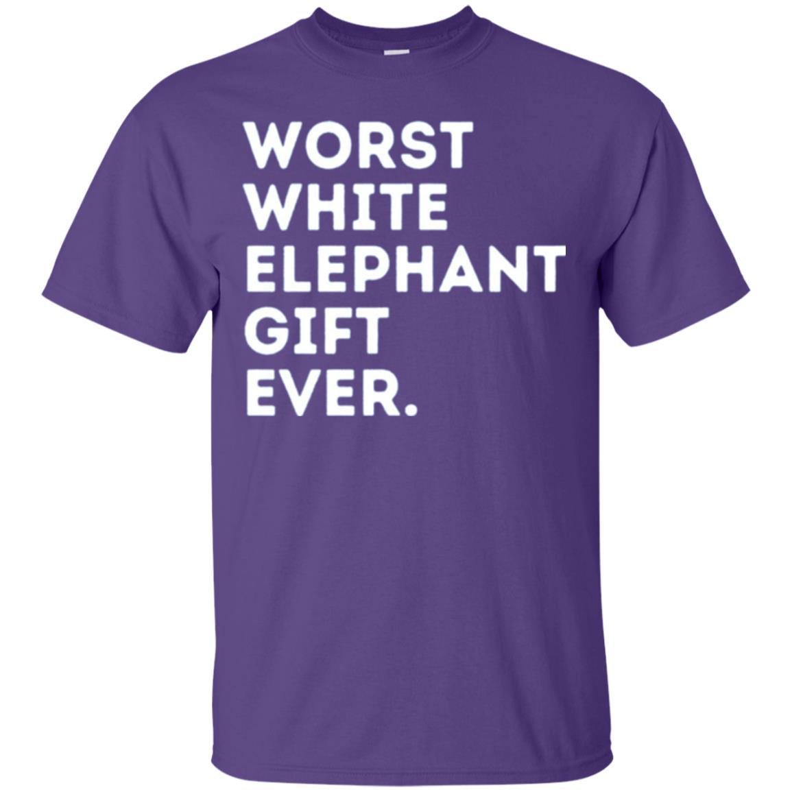 Best Worst White Elephant T-shirt Purple