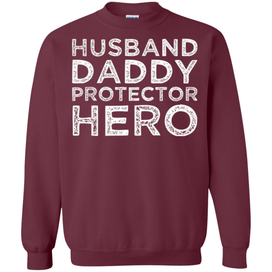 Husband Daddy Protector Hero T-shirt Maroon