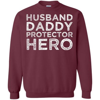 Husband Daddy Protector Hero T-shirt Maroon
