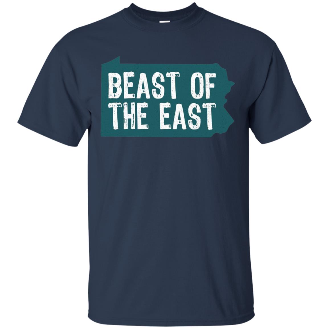 Pennsylvania State T-shirt East Beast Distressed Philadelphia Navy