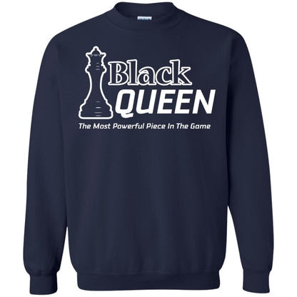 Black Queen Proud Black Woman African American T-shirt Navy