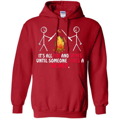 Camper T-shirt It's All Fun And Games Red