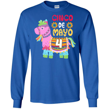 Cinco De Mayo Pinata Jockeys Horse Race 4th Birthday T-shirt Royal