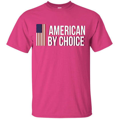 Flag Of American By Choice T-shirt Heliconia