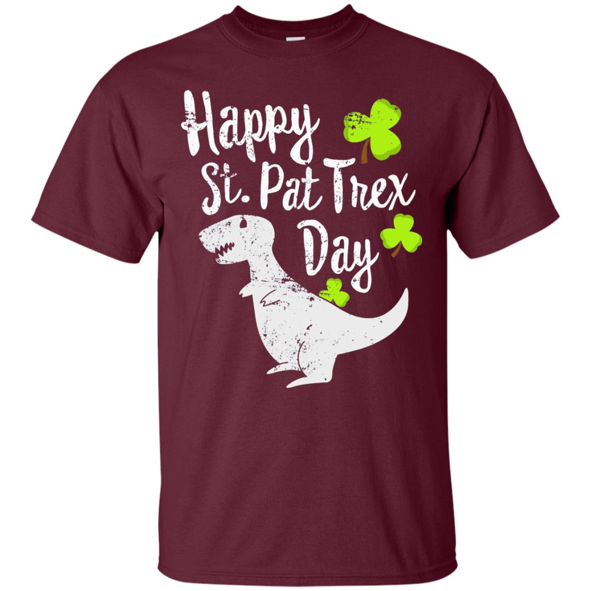 Pat T-rex Cute Stain Patricks Shirt Maroon
