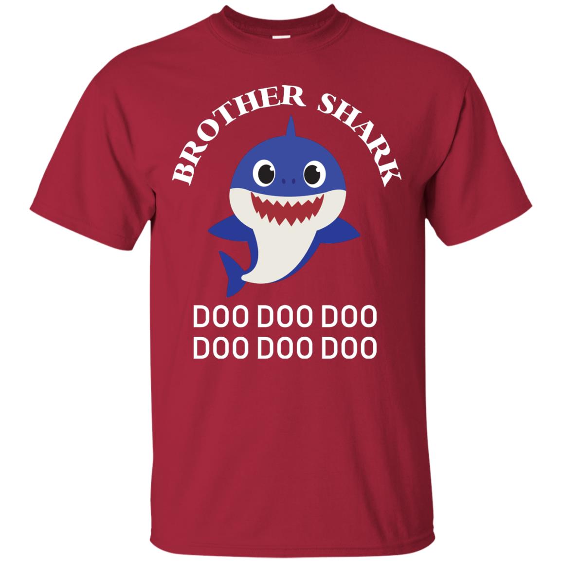 Brother Shark Family Shark Shirt Cardinal