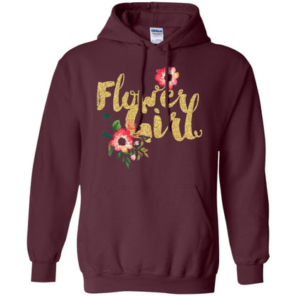Flower Girl Bridesmaid Wedding Reception T-shirt Maroon