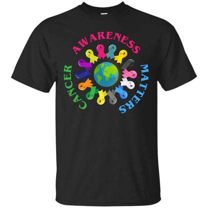 All Cancer Ribbons For All Cancer Awareness T-shirt Black