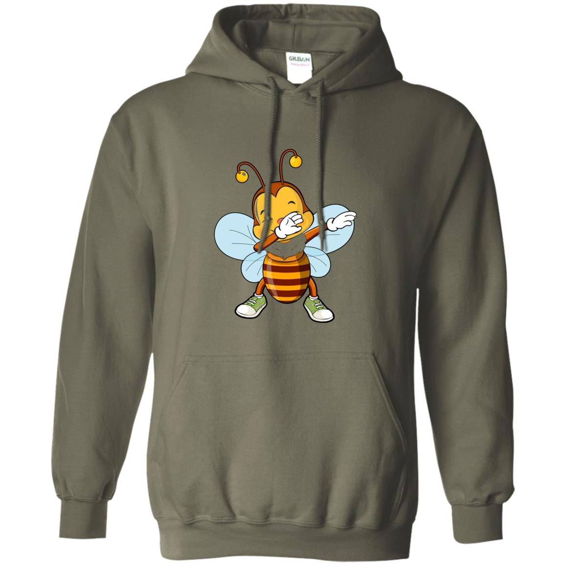 Dabbing Bee Dab Dancing Beekeeping Bee Lover T-shirt Military Green